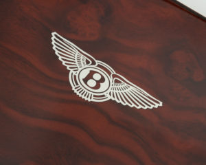 Bentley Leather Unisex Walnut Logo-Web